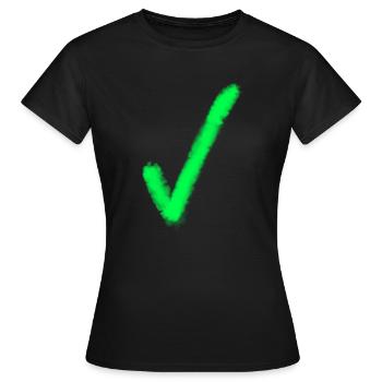 Hacken in grün - T-shirt Femme - noir - Devant - AI Model Female 172 dark (172cm)
