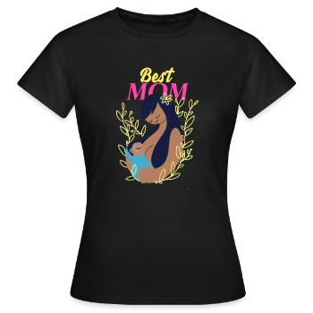 Meilleur bébé de bébé de maman - T-shirt Femme - noir - Devant - AI Model Female 172 dark (172cm)