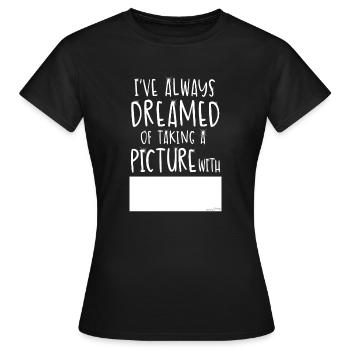 Picture with...no name - T-shirt Femme - noir - Devant - AI Model Female 172 dark (172cm)