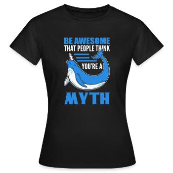 A myth environmentalist gift - Women's T-Shirt - black - Front - AI Model Female 172 dark (172cm)