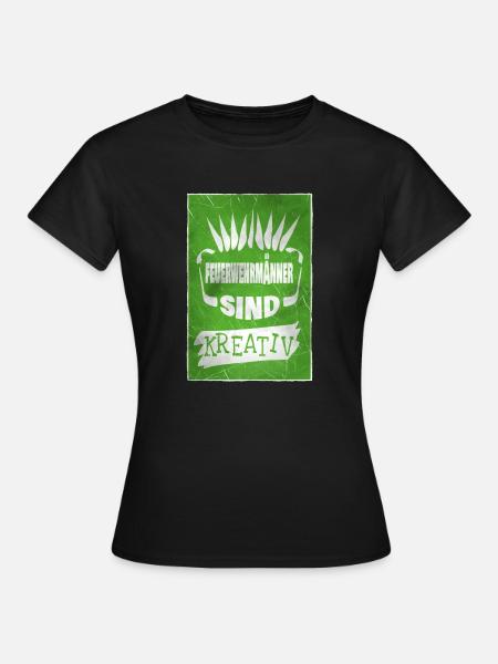 Feuerwehrmann - Frauen T-Shirt - Schwarz