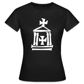 Tempel - Frauen T-Shirt - Schwarz - Vorne - AI Model Female 172 dark (172cm)
