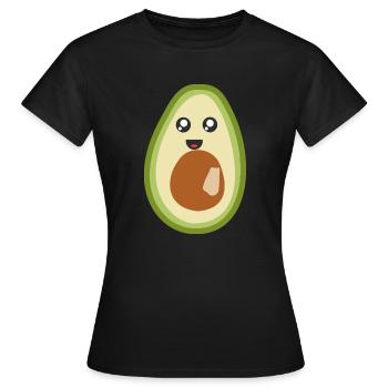 Stylishes Avocado design - Frauen T-Shirt - Schwarz - Vorne - AI Model Female 172 dark (172cm)