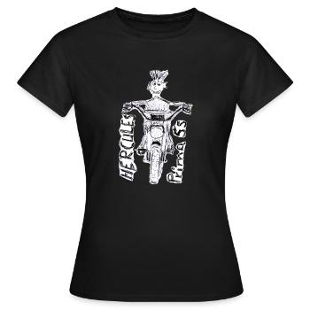 Mofa Hercules Prima 5S - Frauen T-Shirt - Schwarz - Vorne - AI Model Female 172 dark (172cm)