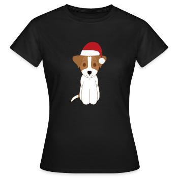 Jack russell Noël - Frauen T-Shirt - Schwarz - Vorne - AI Model Female 172 dark (172cm)