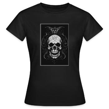 Gothic Aesthetic Occult Unholy Grunge Emo Punk - Frauen T-Shirt - Schwarz - Vorne - AI Model Female 172 dark (172cm)