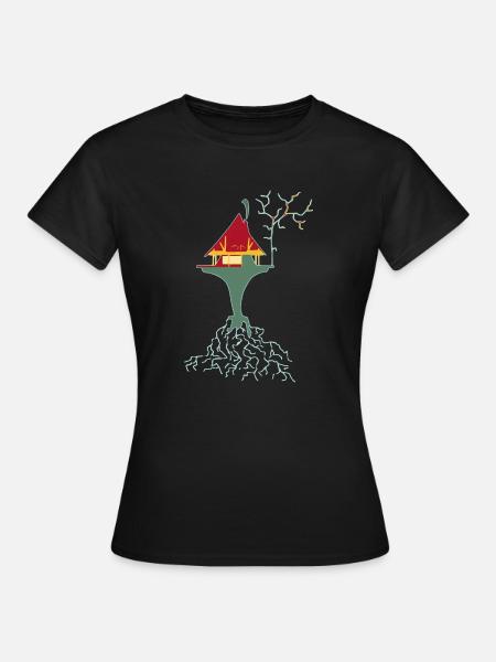 Tempel - Frauen T-Shirt - Schwarz