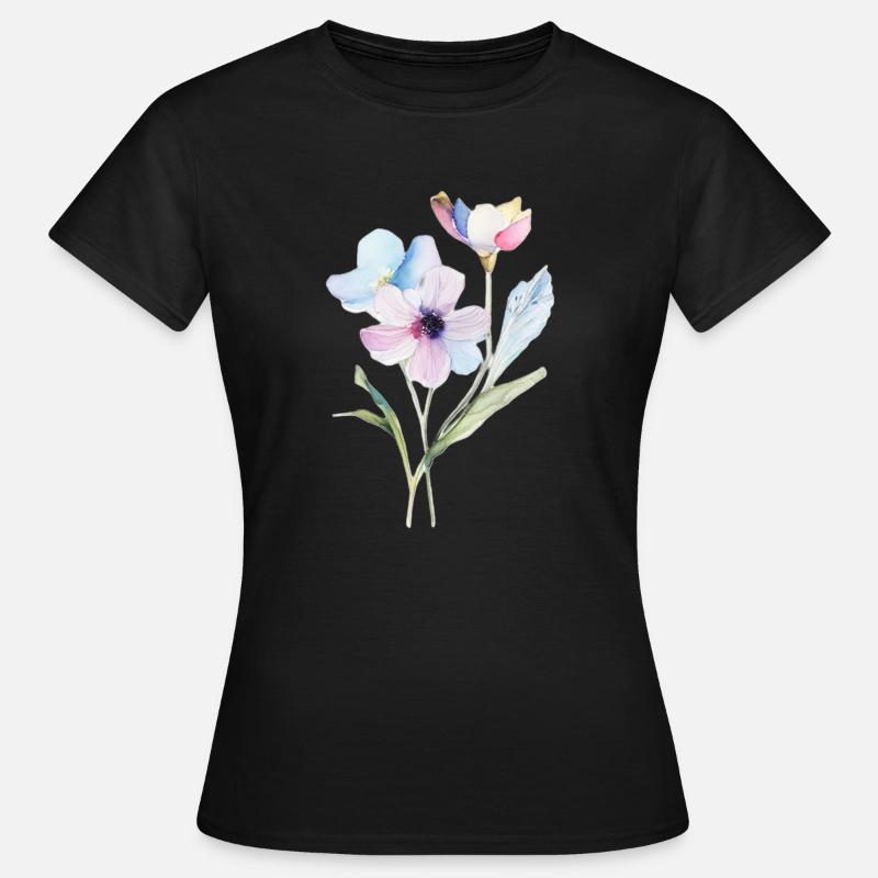 Tiny Flower - Women's T-Shirt - black