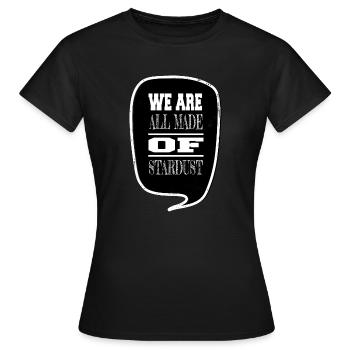 Idée cadeau Planètes En apesanteur Déclaration Conspiration - T-shirt Femme - noir - Devant - AI Model Female 172 dark (172cm)