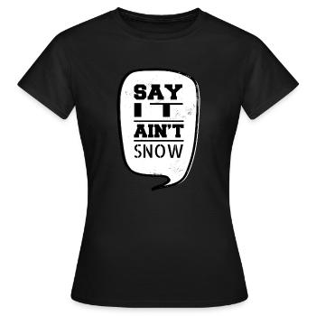 Cadeau dinosaure lune bande dessinée citation Noël Couples - T-shirt Femme - noir - Devant - AI Model Female 172 dark (172cm)