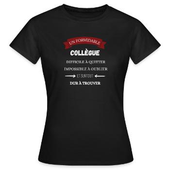 Terrific colleague gift - Women's T-Shirt - black - Front - AI Model Female 172 dark (172cm)