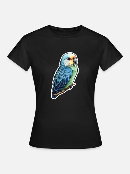 Sittich - Frauen T-Shirt - Schwarz