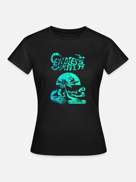 kitesurfen - Frauen T-Shirt - Schwarz