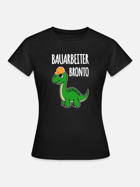 Bauarbeiter Bronto - Frauen T-Shirt - Schwarz