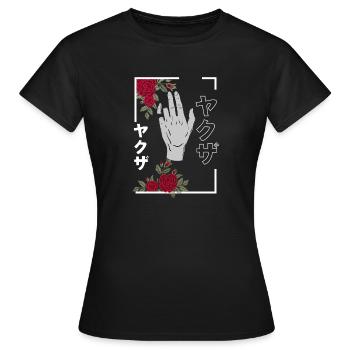Gebrochenes Versprechen Japanisch - Frauen T-Shirt - Schwarz - Vorne - AI Model Female 172 dark (172cm)