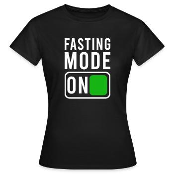 Fastenmodus An Ramadan - Frauen T-Shirt - Schwarz - Vorne - AI Model Female 172 dark (172cm)