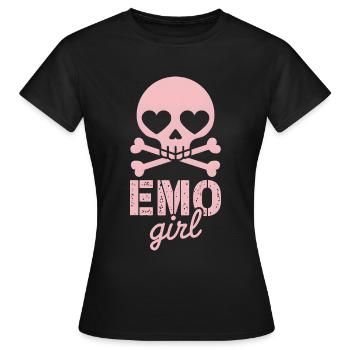 Fille emo ! - T-shirt Femme - noir - Devant - AI Model Female 172 dark (172cm)