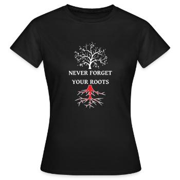 Turkish Roots racines turques - T-shirt Femme - noir - Devant - AI Model Female 172 dark (172cm)