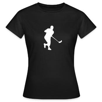 UNIHOCKEY - Frauen T-Shirt - Schwarz - Vorne - AI Model Female 172 dark (172cm)