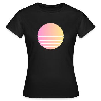 Sunset - Frauen T-Shirt - Schwarz - Vorne - AI Model Female 172 dark (172cm)