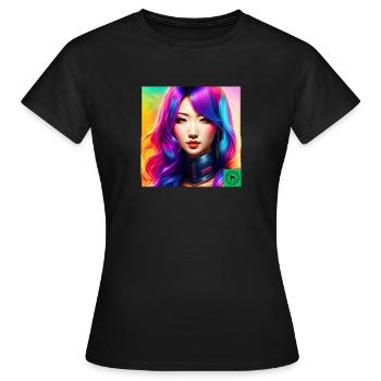 Mme Fantaisie - T-shirt Femme - noir - Devant - AI Model Female 172 dark (172cm)