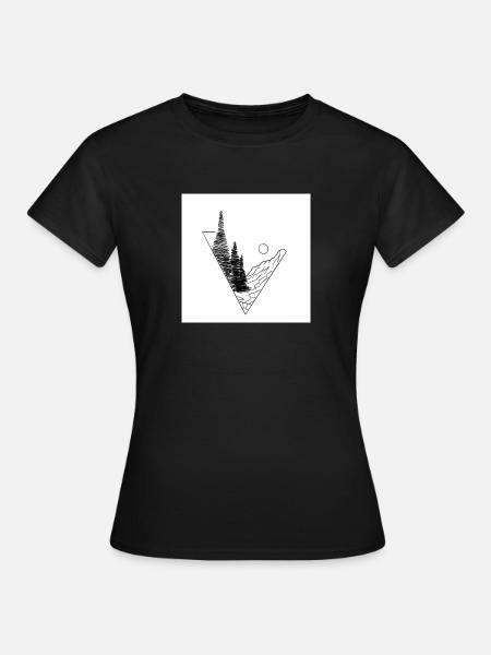 Nature - Frauen T-Shirt - Schwarz