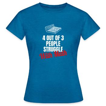 Lehrer Unterricht Schule Klassenlehrer Lehren - Frauen T-Shirt - Antikblaues Saphir meliert - Vorne - AI Model Female 172 dark (172cm)