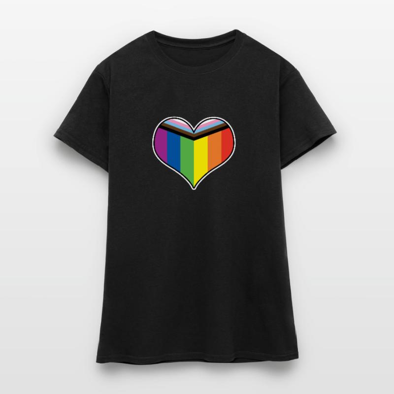 Progrès Pride Heart T-shirt Femme