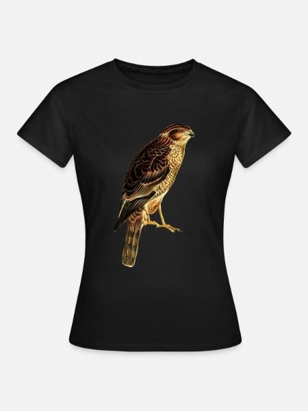 Greifvogel Falke - Frauen T-Shirt - Schwarz