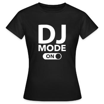 DJ-Modus ein - Frauen T-Shirt - Schwarz - Vorne - AI Model Female 172 dark (172cm)