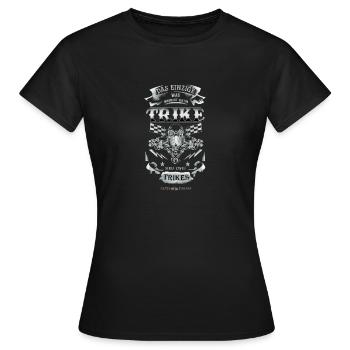 TRIKE KÖNIGE / ZWEI TRIKES SIND BESSER ALS EINS - Frauen T-Shirt - Schwarz - Vorne - AI Model Female 172 dark (172cm)