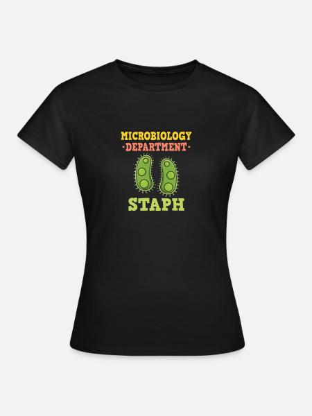 Mikrobiologie Humor Forscher der Mikroben - Frauen T-Shirt - Schwarz