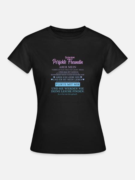 Perfekte Freundin - Frauen T-Shirt - Schwarz