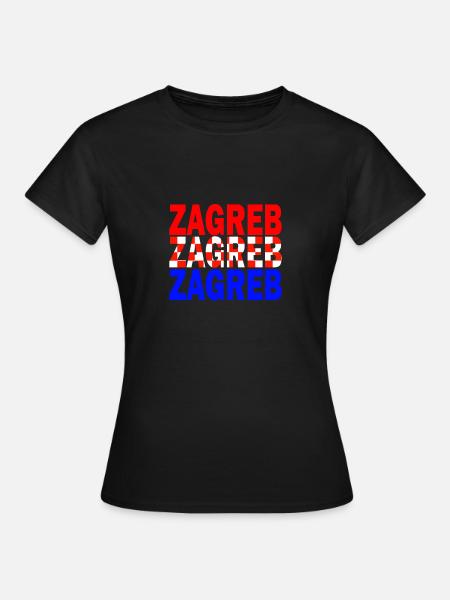 zagreb - Frauen T-Shirt - Schwarz