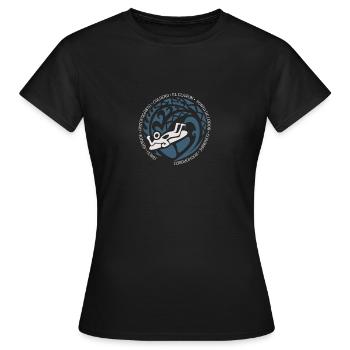 Chili Body Boarding Boogie Board Beach Ocean Fan - T-shirt Femme - noir - Devant - AI Model Female 172 dark (172cm)