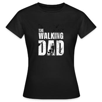 The Walking Dad Humour Cadeau Papa The Walking Dad - T-shirt Femme - noir - Devant - AI Model Female 172 dark (172cm)