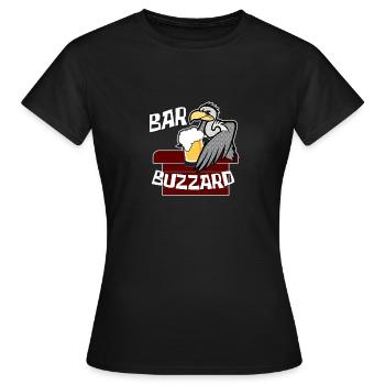 Bar Bussard Comedy Trinken - Frauen T-Shirt - Schwarz - Vorne - AI Model Female 172 dark (172cm)