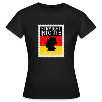 Drapeau de l’Allemagne Drapeau allemand Utilisé Look Homeland - T-shirt Femme - noir - Devant - AI Model Female 172 dark (172cm)