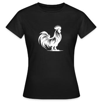 Pedigree élégant avec un grand peigne - T-shirt Femme - noir - Devant - AI Model Female 172 dark (172cm)
