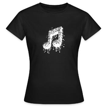 Liquid Music Touch Drop Style - Women's T-Shirt - black - Front - AI Model Female 172 dark (172cm)