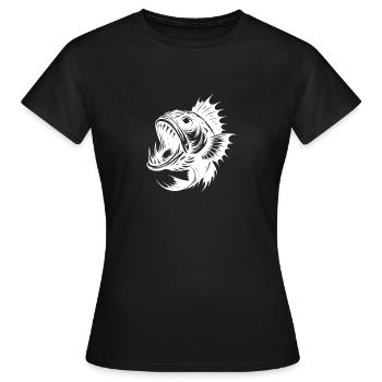 Créature marine cauchemardesque dents terribles - T-shirt Femme - noir - Devant - AI Model Female 172 dark (172cm)