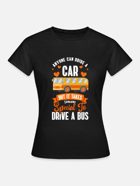 Fahrer Busfahrerin Öffentliche Verkehrsmittel - Frauen T-Shirt - Schwarz