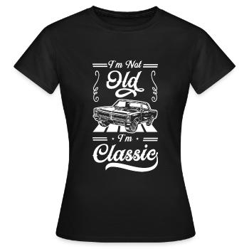 Automobil Retro Car Classic - Frauen T-Shirt - Schwarz - Vorne - AI Model Female 172 dark (172cm)