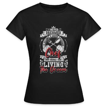 Kochen Beruf Kochkunst Köchin - Frauen T-Shirt - Schwarz - Vorne - AI Model Female 172 dark (172cm)