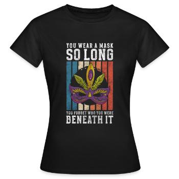 Party Parade Kostümfest Schutz - Frauen T-Shirt - Schwarz - Vorne - AI Model Female 172 dark (172cm)