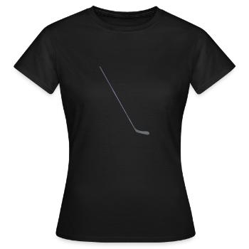 Crosse de hockey - T-shirt Femme - noir - Devant - AI Model Female 172 dark (172cm)