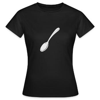 spoon - Women's T-Shirt - black - Front - AI Model Female 172 dark (172cm)