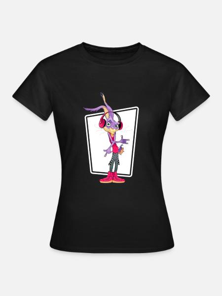 HipHop MC Real Ghetto Battle Rap Music Freestyle - T-shirt Femme - noir