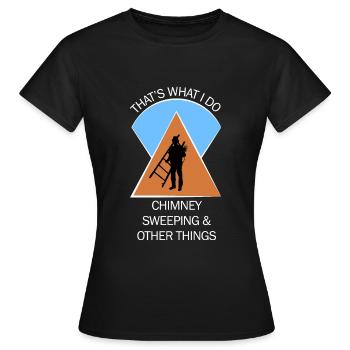 Chimney Sweep Chimney Sweep - Women's T-Shirt - black - Front - AI Model Female 172 dark (172cm)