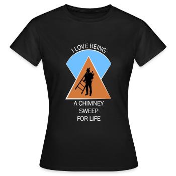 Chimney Sweep Chimney Sweep - Women's T-Shirt - black - Front - AI Model Female 172 dark (172cm)
